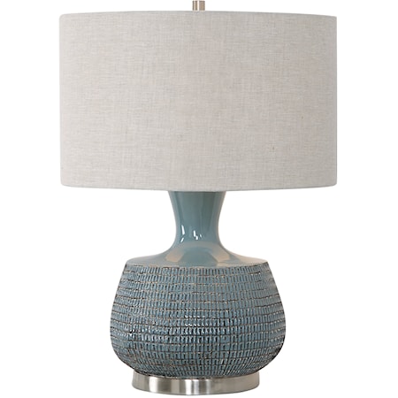 Hearst Blue Glaze Table Lamp