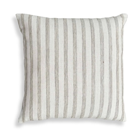 Basket Stripe Rattan Outdoor Pillow