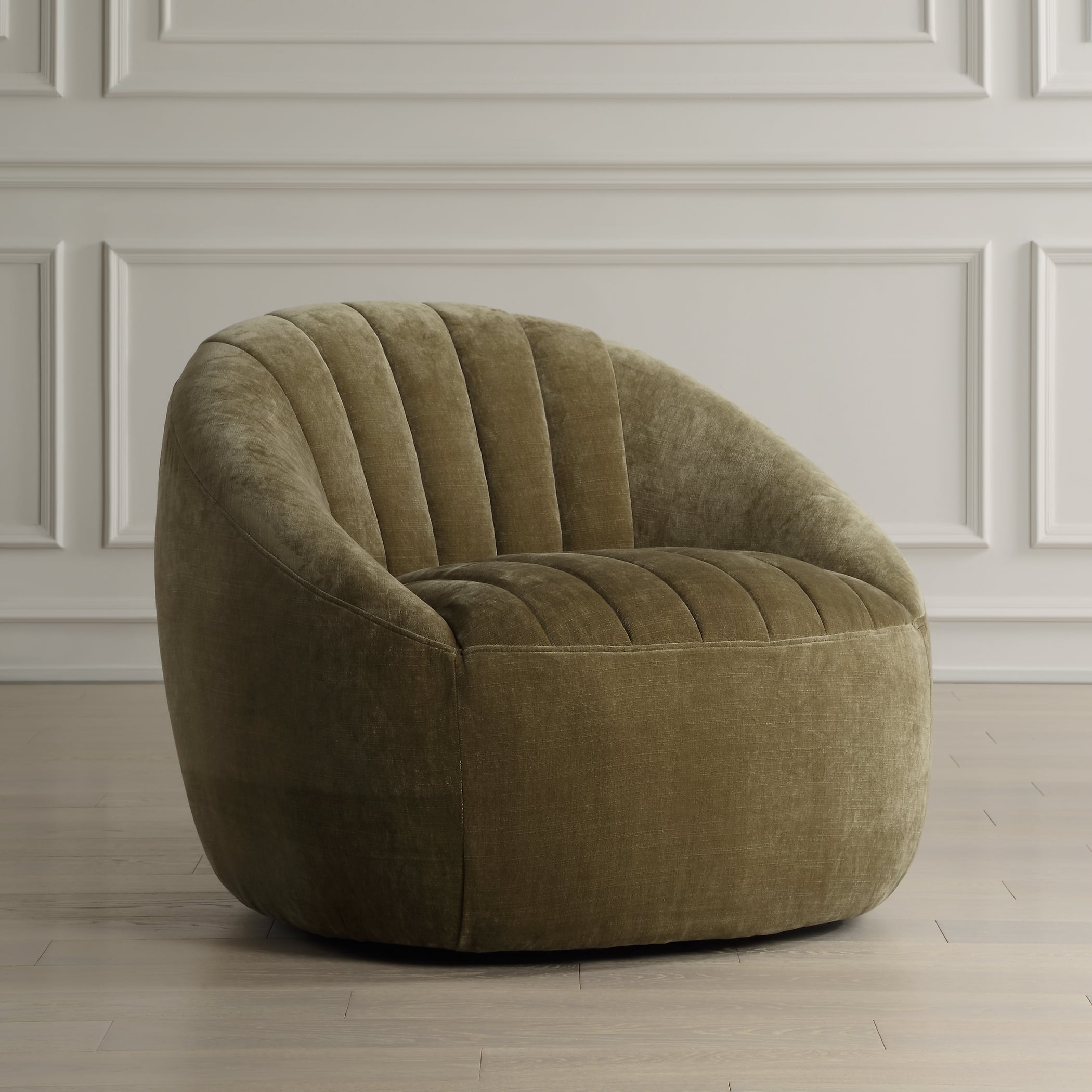 Uttermost Narrows Narrows Moss Green Swivel Chair