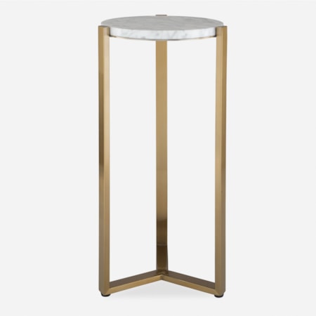 Pietra Carrara Marble Drink Table