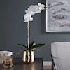 Uttermost Cami Orchid Cami Orchid With Brass Pot
