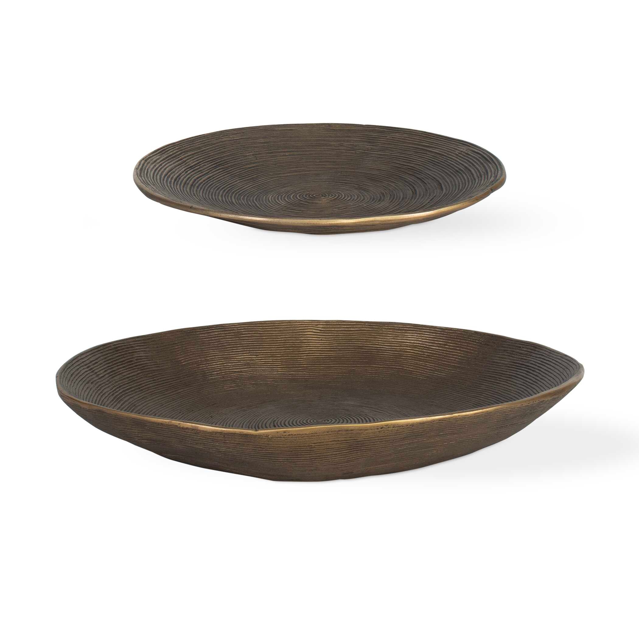 Stratum Round Brass Bowls