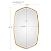 Uttermost Mirrors - Oval Duronia Antiqued Gold Mirror