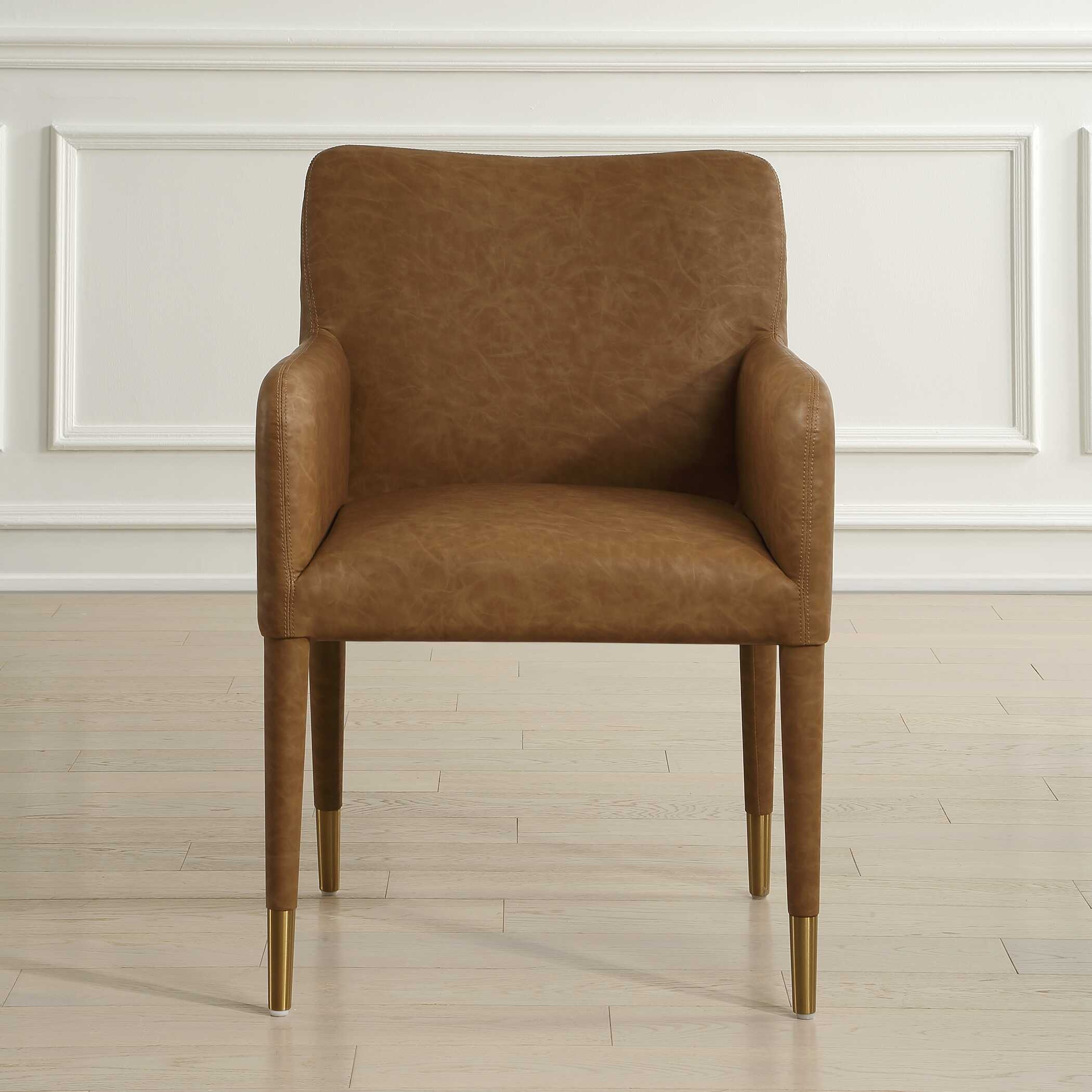 Uttermost Conifer Conifer Camel Dining Armchair