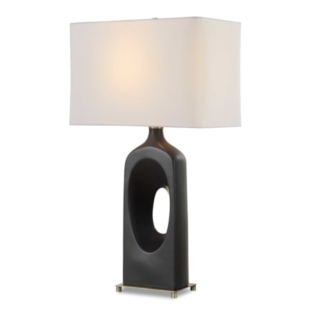 Void Matte Black Table Lamp