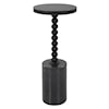 Uttermost Bead Bead Black Marble Drink Table