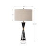Uttermost Table Lamps Alastair Black Marble Table Lamp