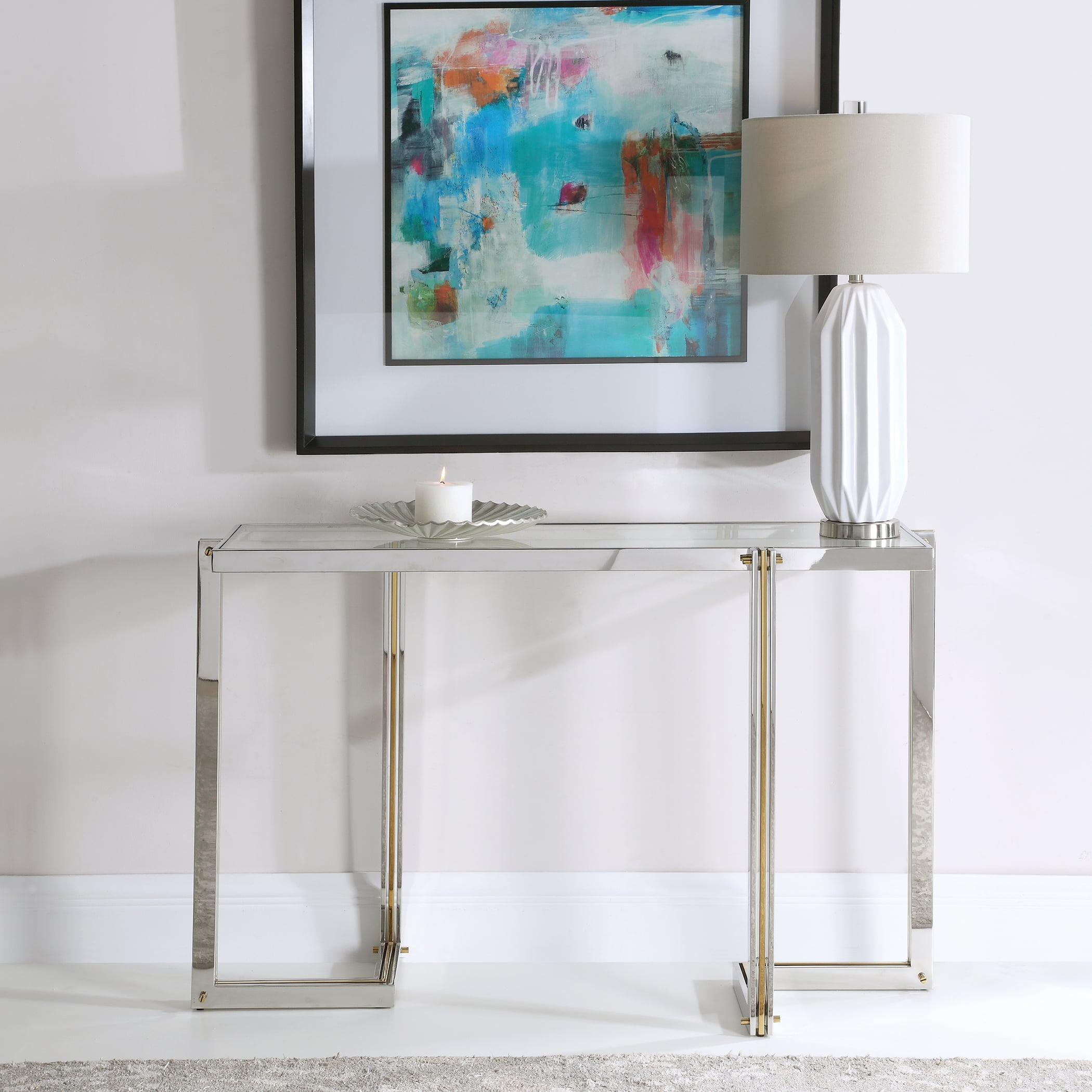 Uttermost Accent Furniture - Occasional Tables Locke Modern Console Table