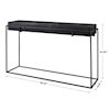 Uttermost Accent Furniture - Occasional Tables Telone Modern Black Console Table