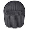 Uttermost Accent Furniture - Accent Chairs Crue Gray Fabric Swivel Chair