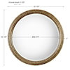 Uttermost Mirrors - Round Spera Round Gold Mirror