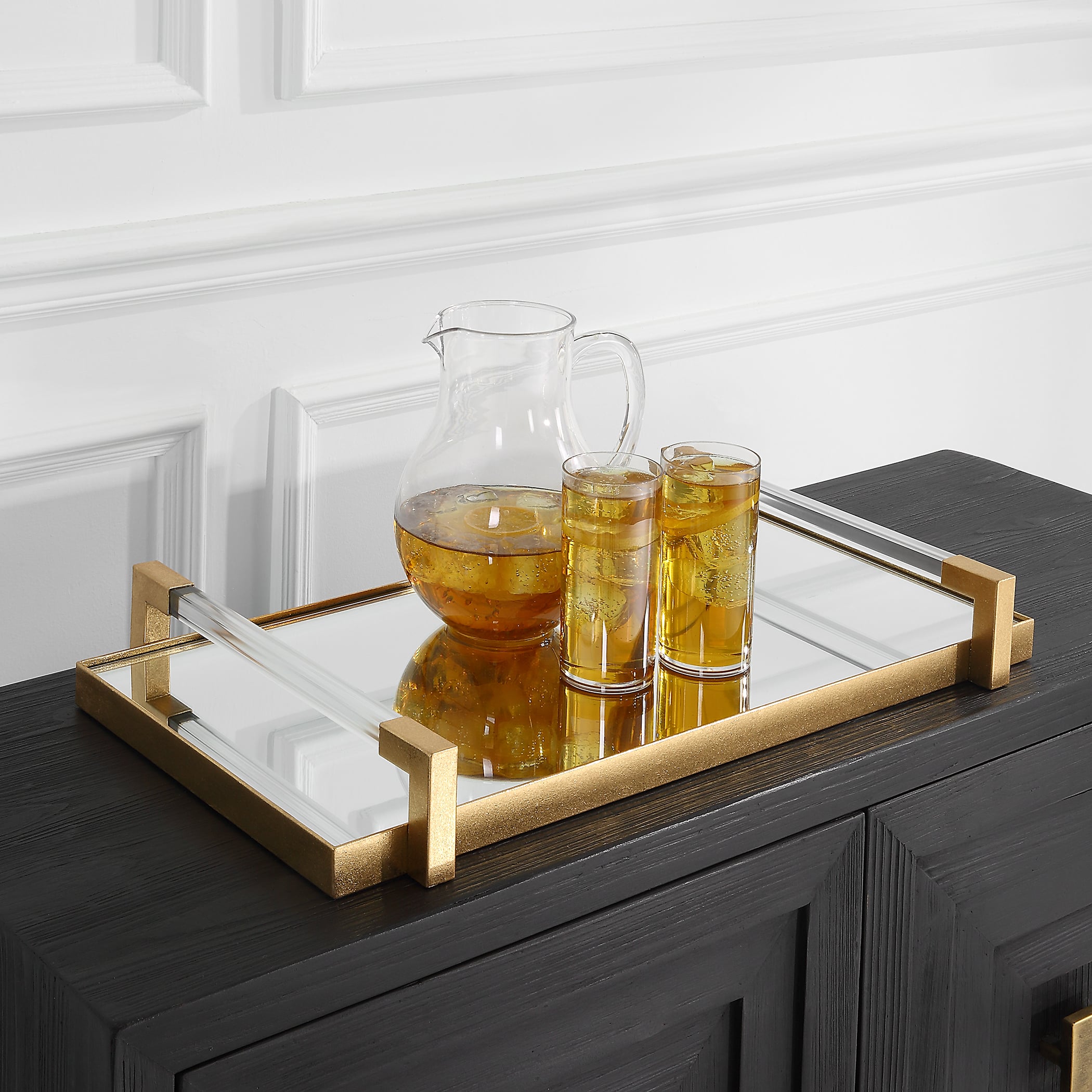 Uttermost Deki Deki Gold Mirrored Tray