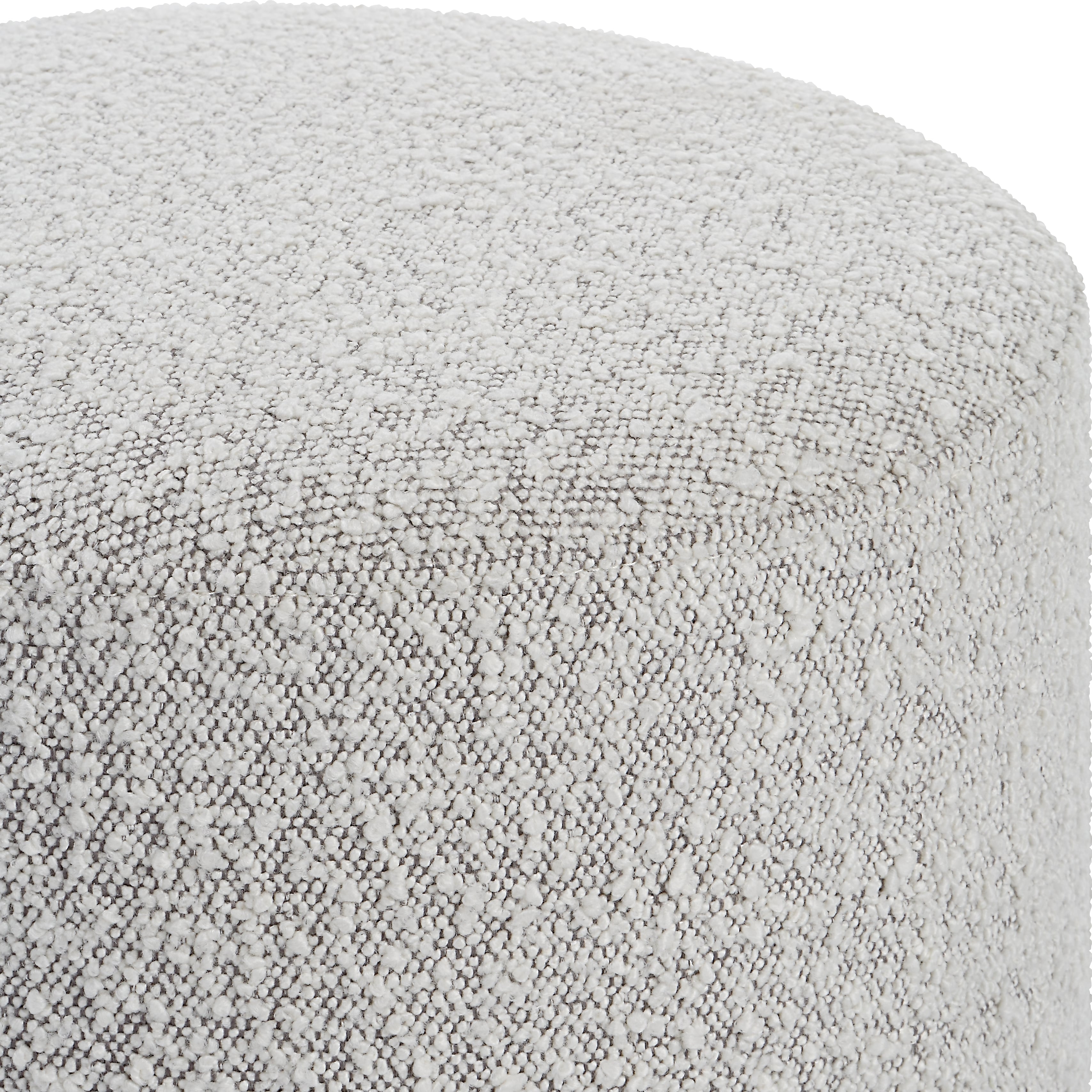 Avila Light Gray Ottoman