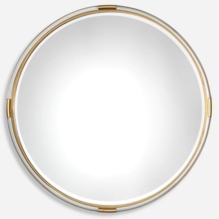 Mackai Round Gold Mirror