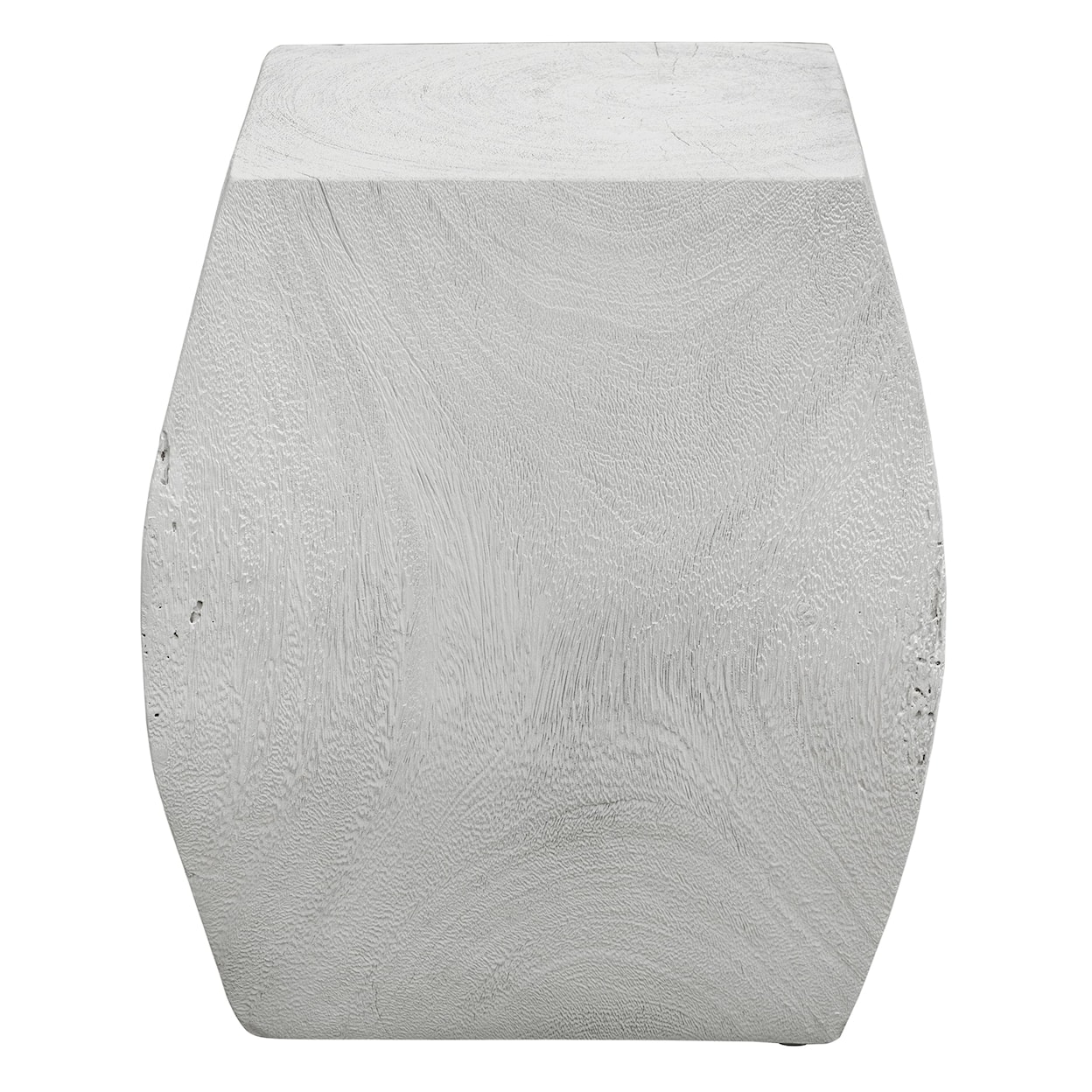Uttermost Grove Grove Ivory Wooden Accent Stool