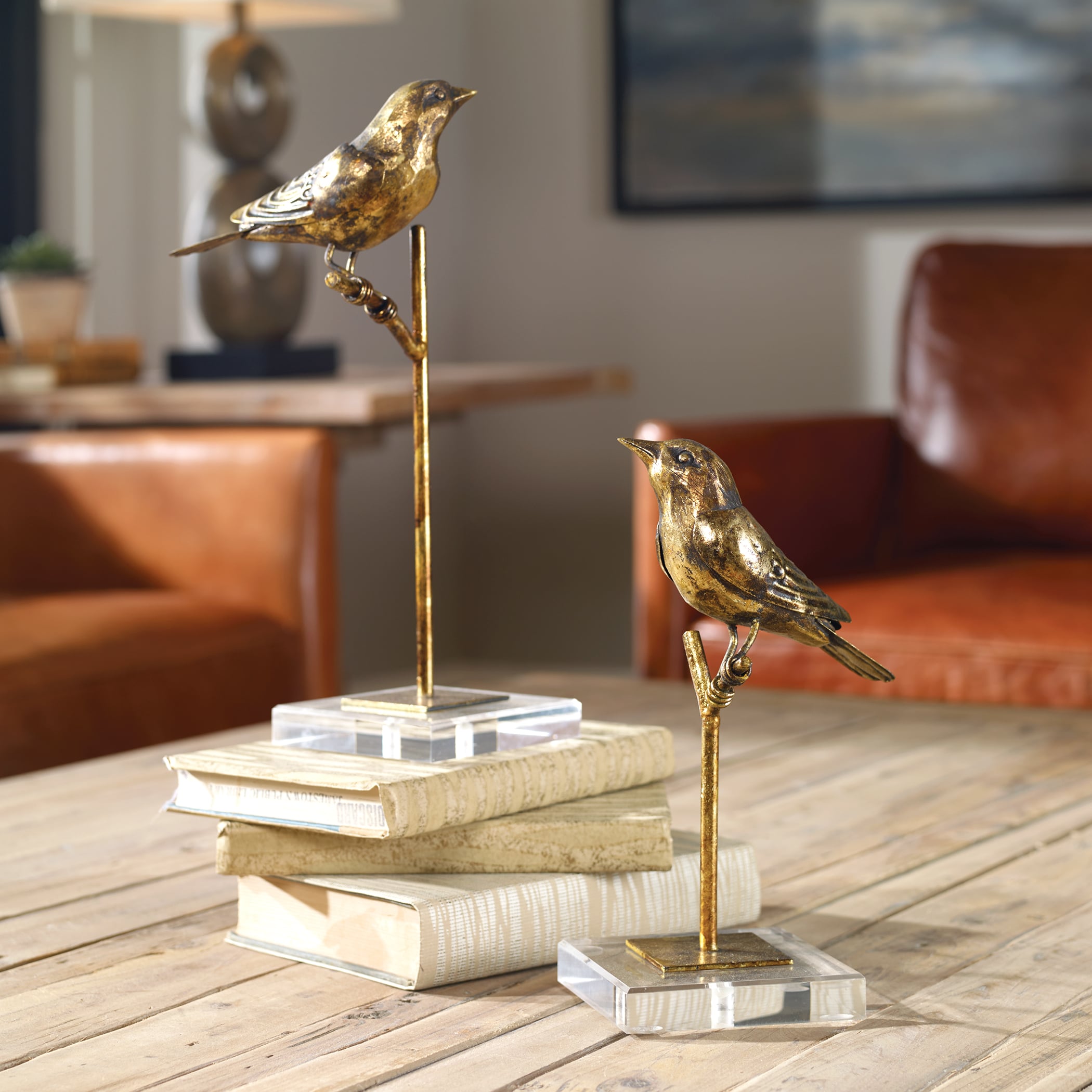 Uttermost Accessories - Statues and Figurines Passerines Bird Sculptures S/2