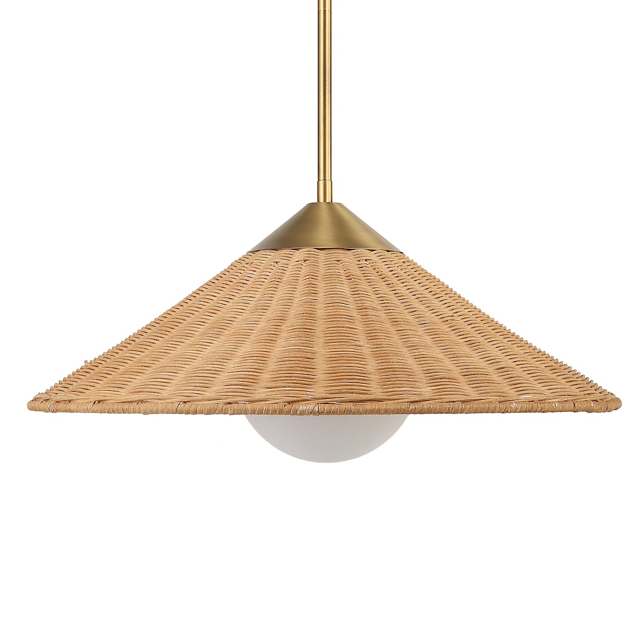 Uttermost Phuvinh Phuvinh 1 Light Rattan Shade Pendant