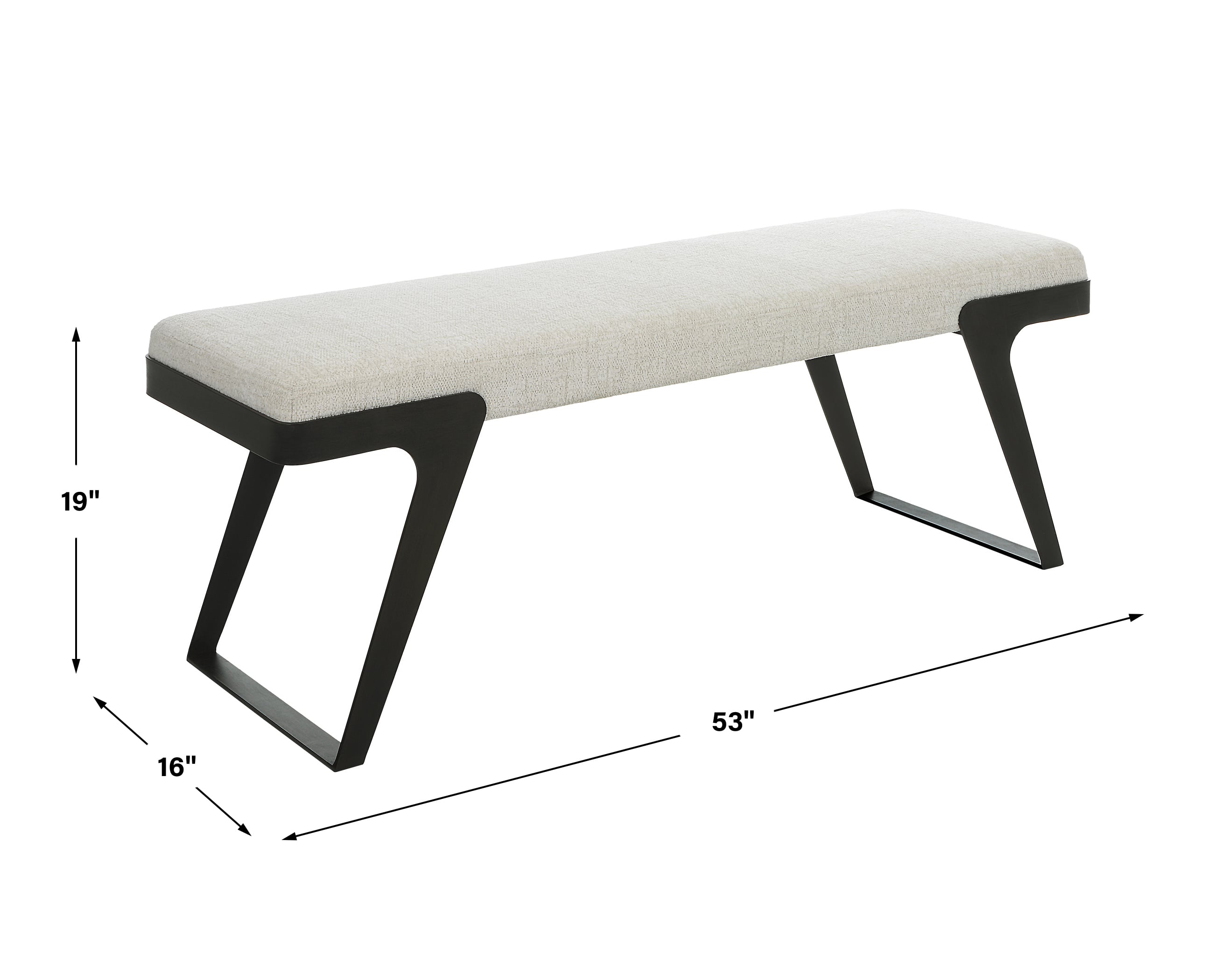 Uttermost Hover Hover Modern Bench