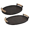 Uttermost Viggo Oxidized Bronze Trays- Set of 2