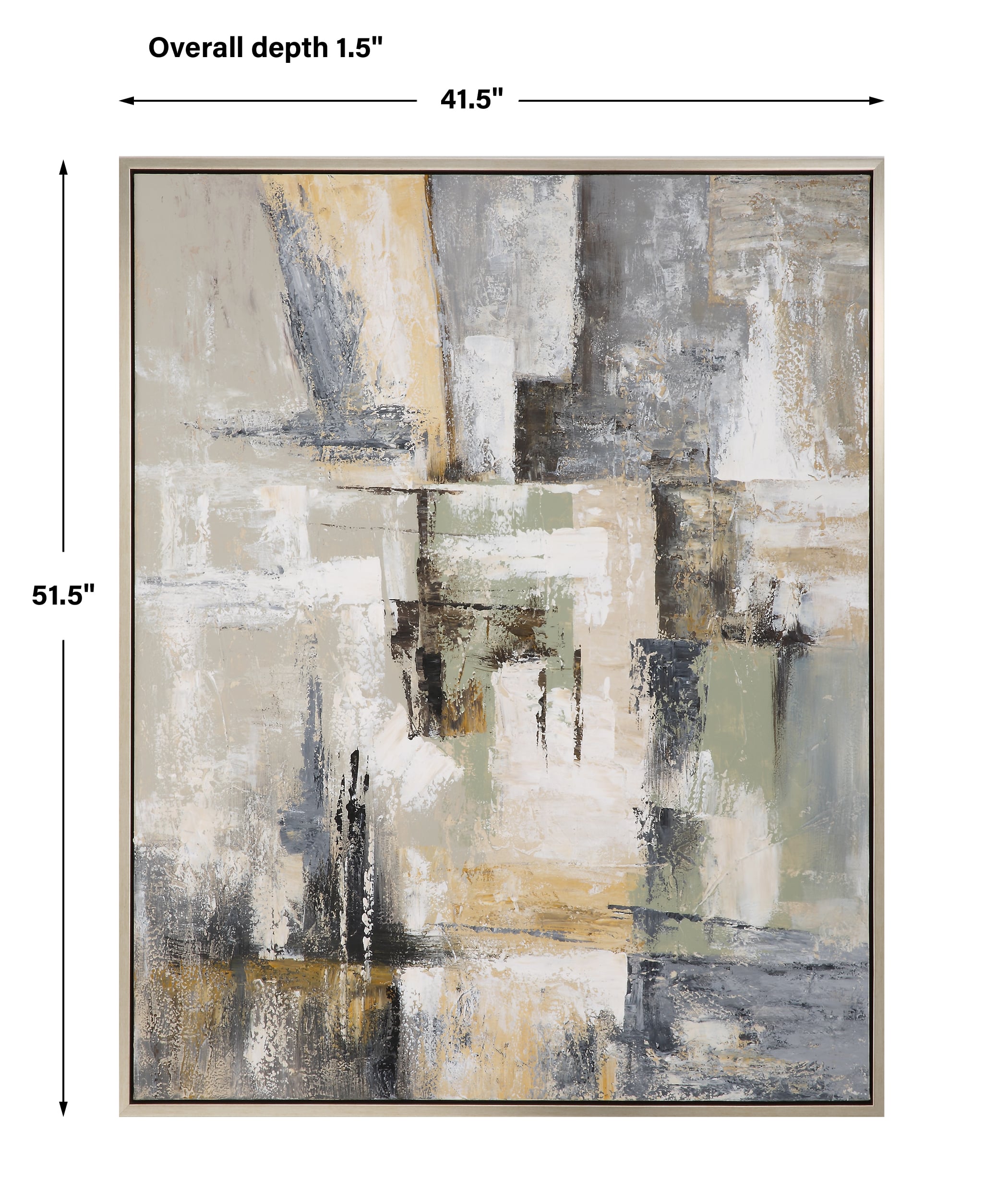 Uttermost Intuition Intuition Hand Painted Abstract Art