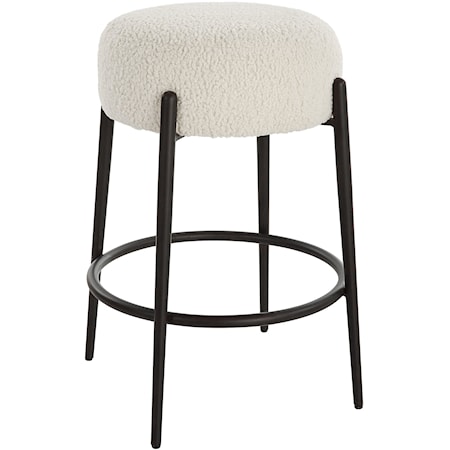 Arles Plush Counter Stool