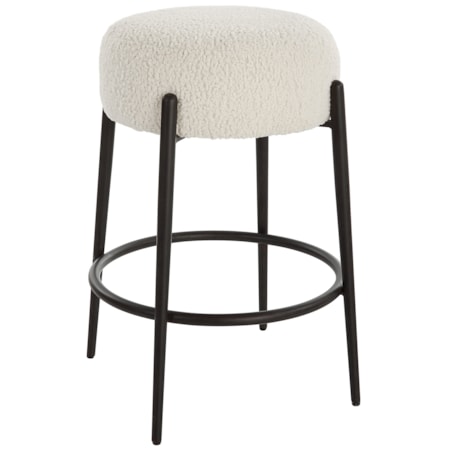 Arles Plush Counter Stool