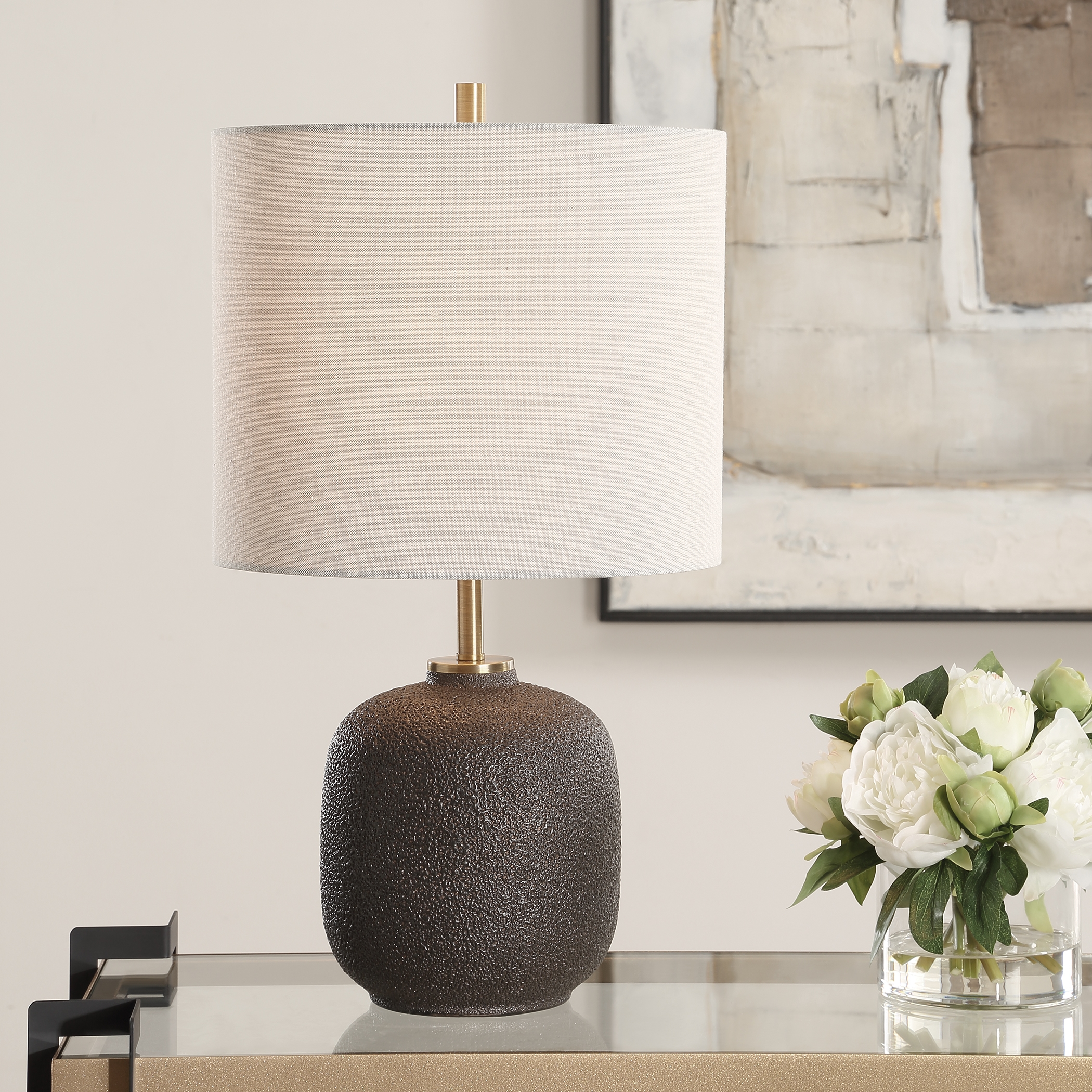 Uttermost Blacktop Blacktop Textured Buffet Lamp