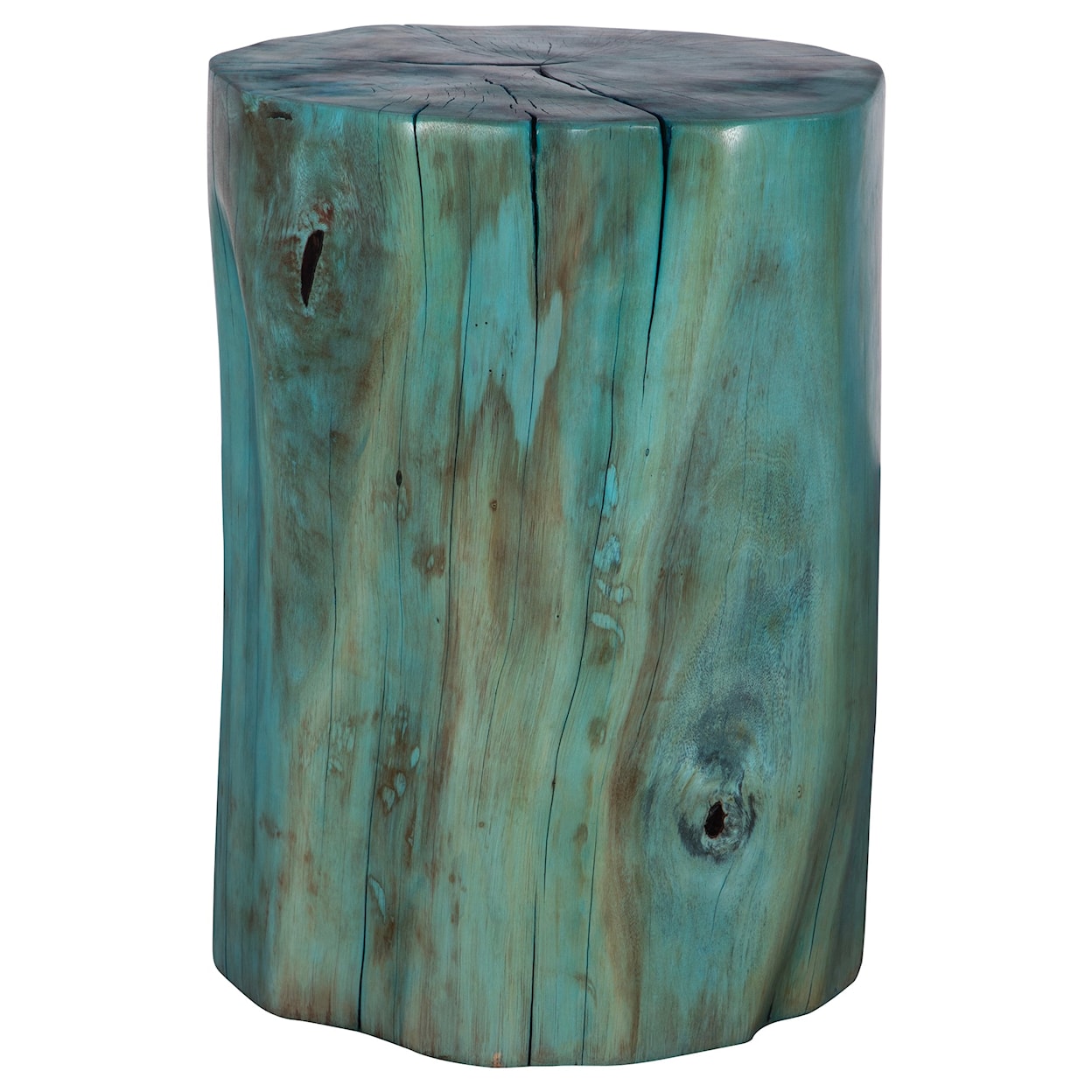 Uttermost Habitat Habitat Blue Accent Stool