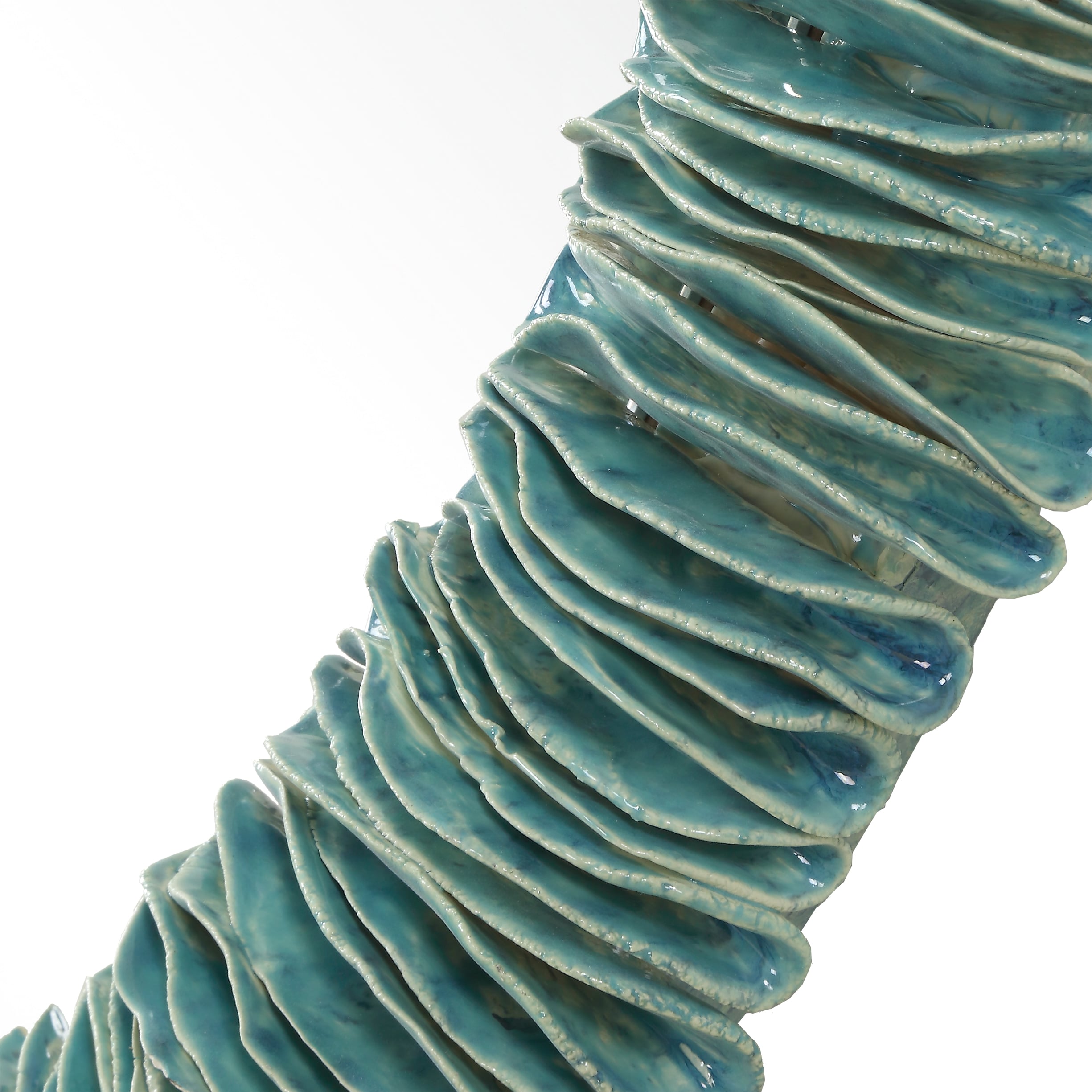 Bonaire Teal Blue Oval Mirror