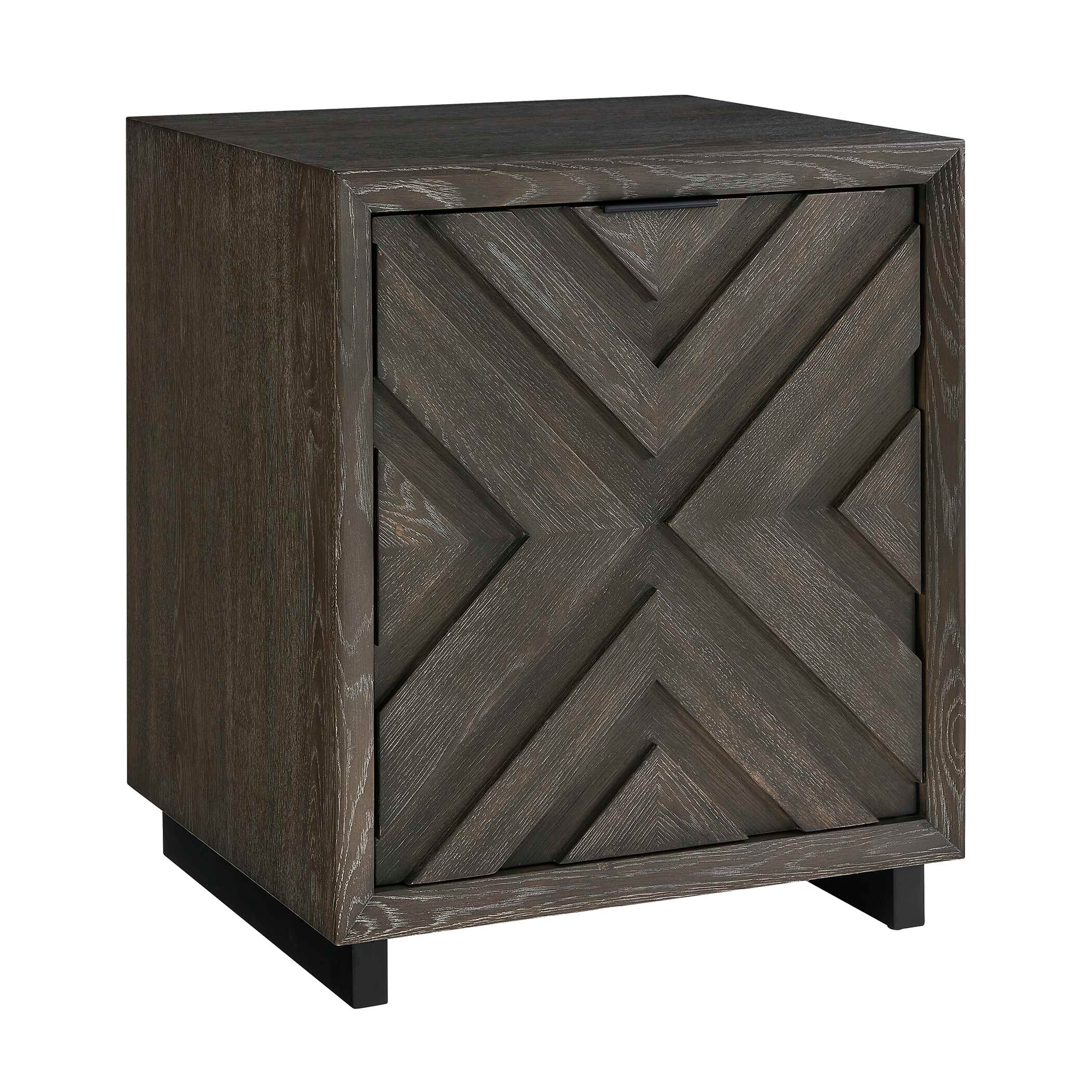 Uttermost Barrett Barrett Dark Charcoal Oak Cabinet