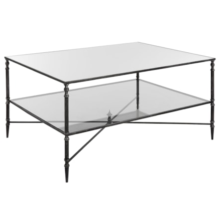 Henzler Mirrored Steel Coffee Table