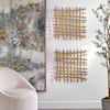 Uttermost Gridlines Gridlines Gold Metal Wall Decor