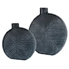 Uttermost Viewpoint Aged Black Vases- Set of 2