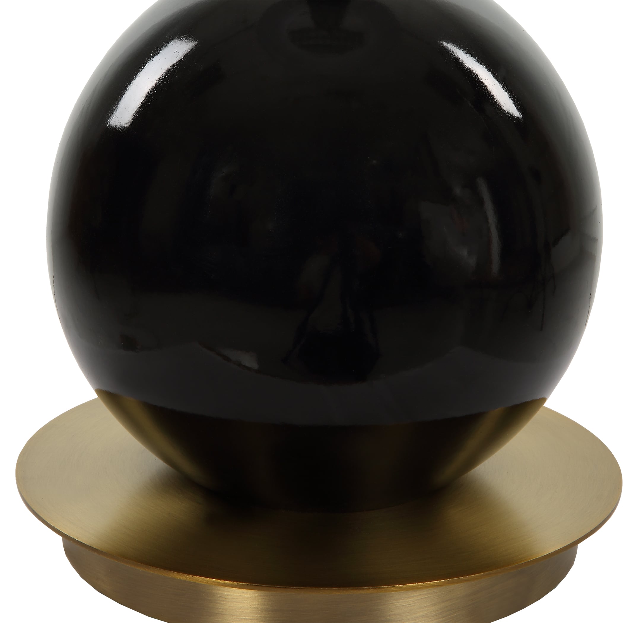Uttermost Brielle Brielle Polished Black Table Lamp