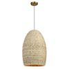 Uttermost Cardamom Cardamom 1 Light Woven Rope Pendant