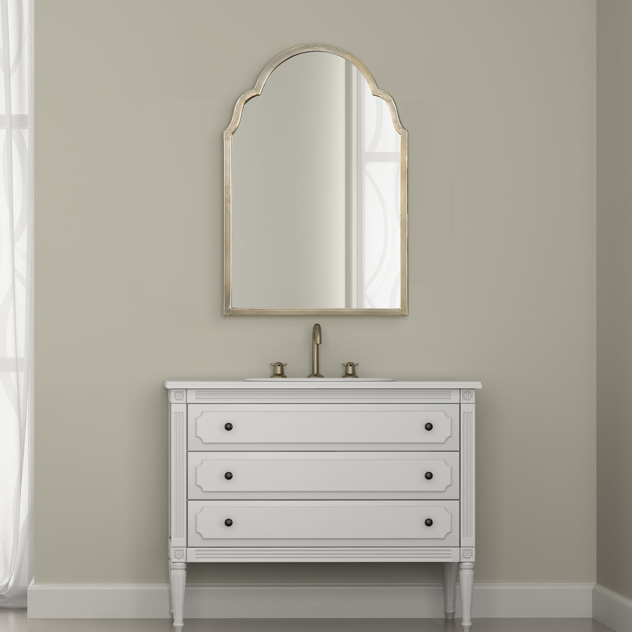 Uttermost Arched Mirrors Brayden Petite Silver Arch Mirror