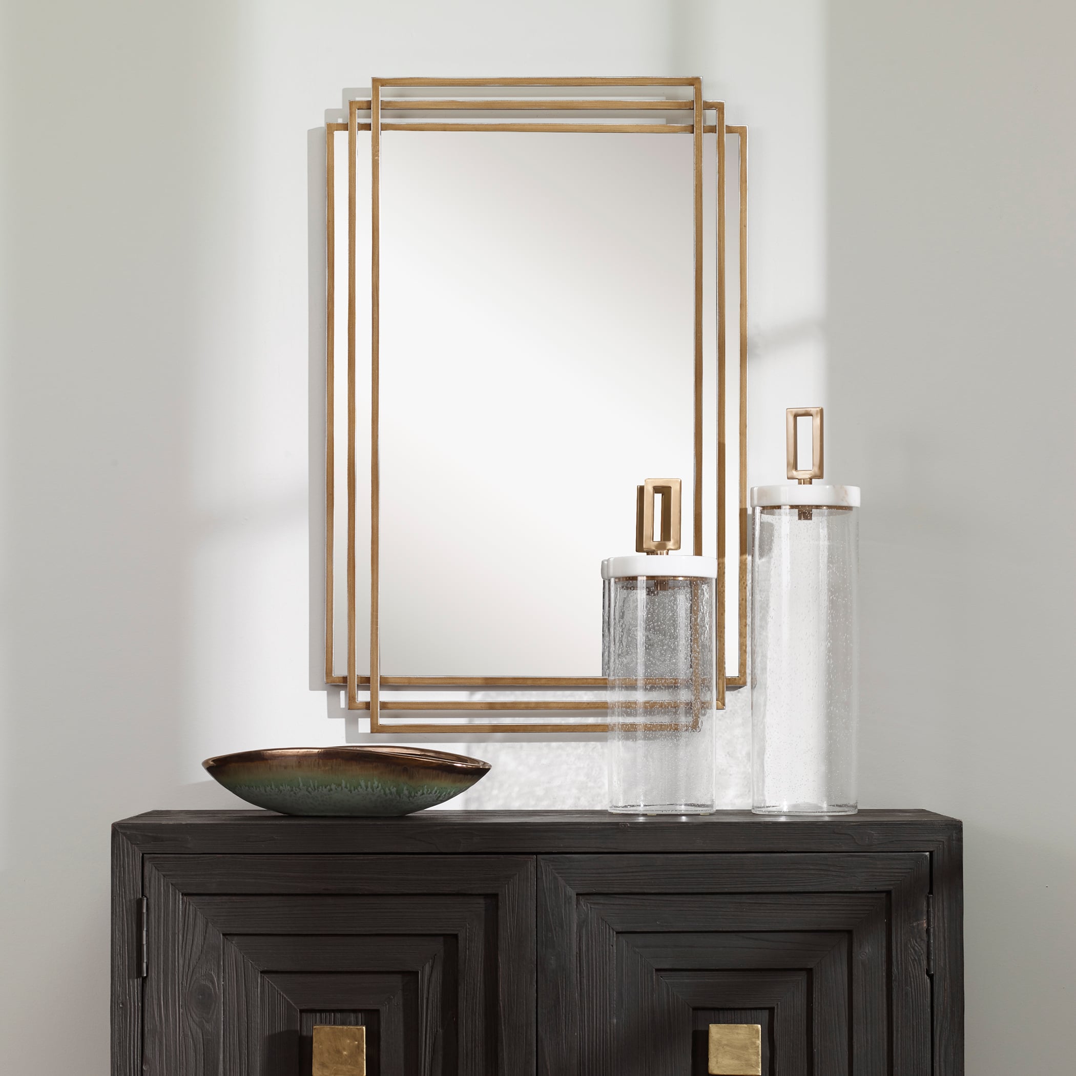 Uttermost Mirrors Amherst Brushed Gold Mirror