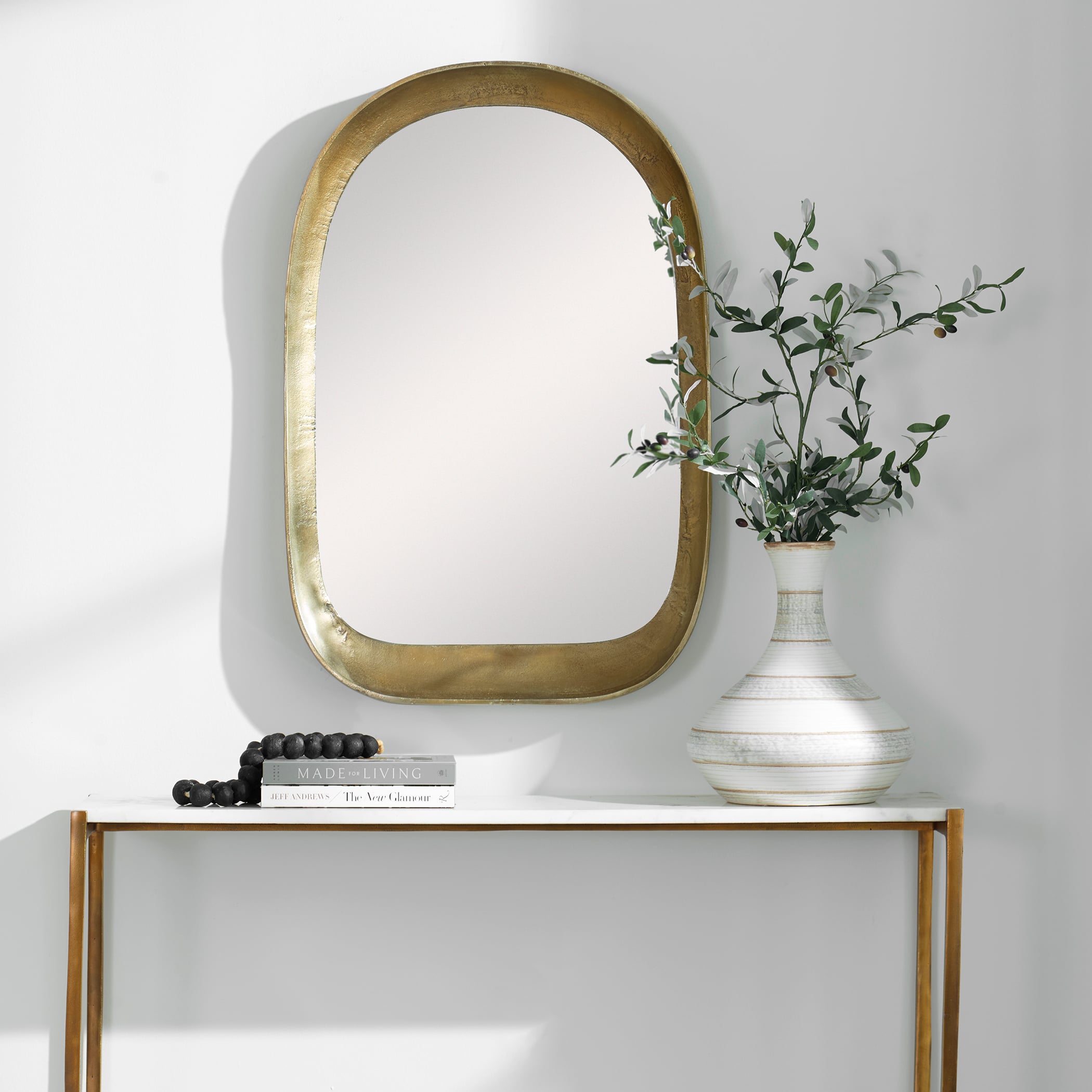 Uttermost Bradano Bradano Brass Arch Mirror