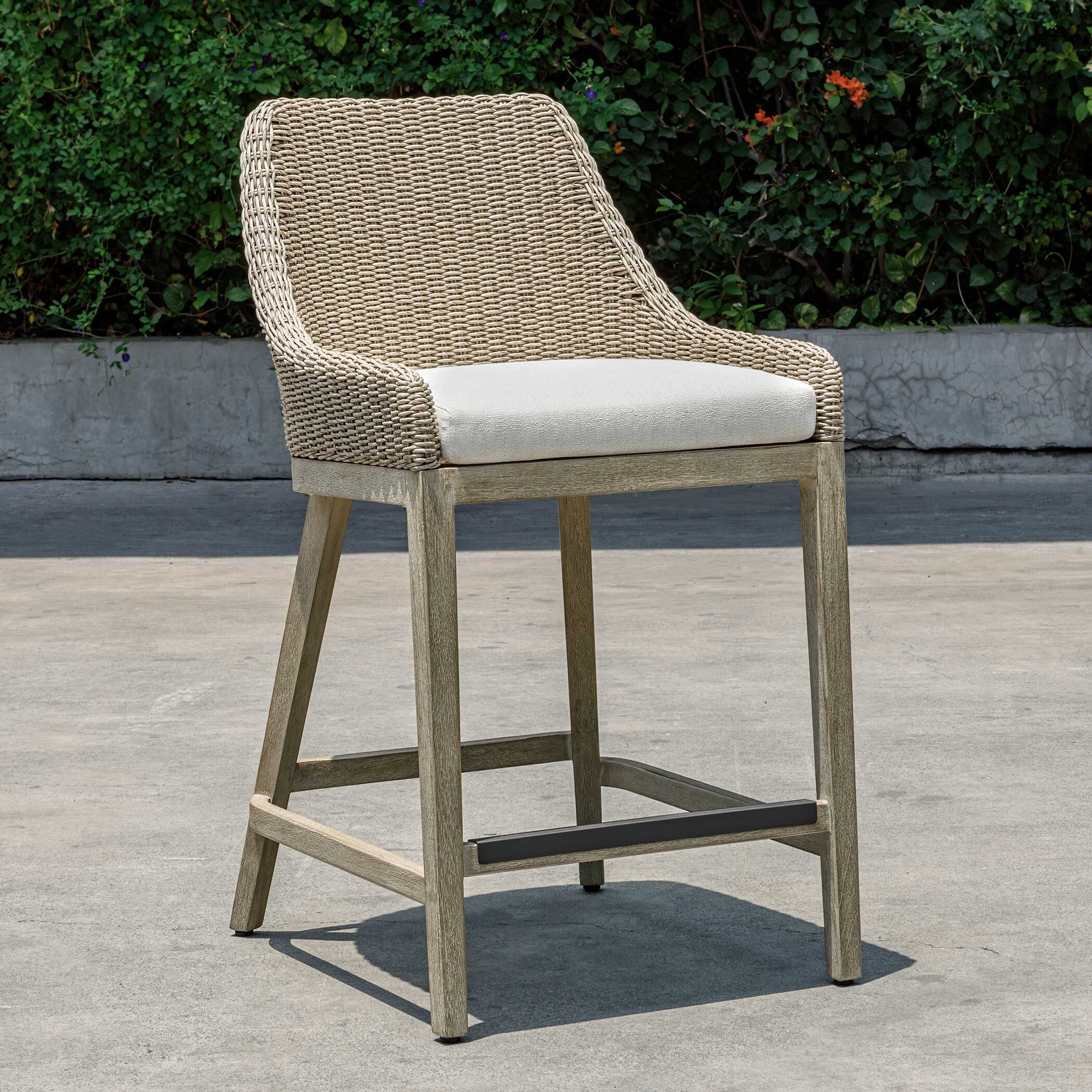 Paloma Outdoor Wicker Counter Stool