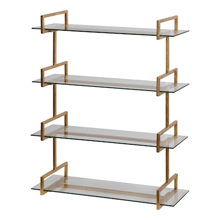 Auley Gold Wall Shelf