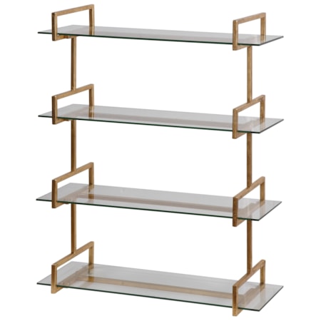 Auley Gold Wall Shelf