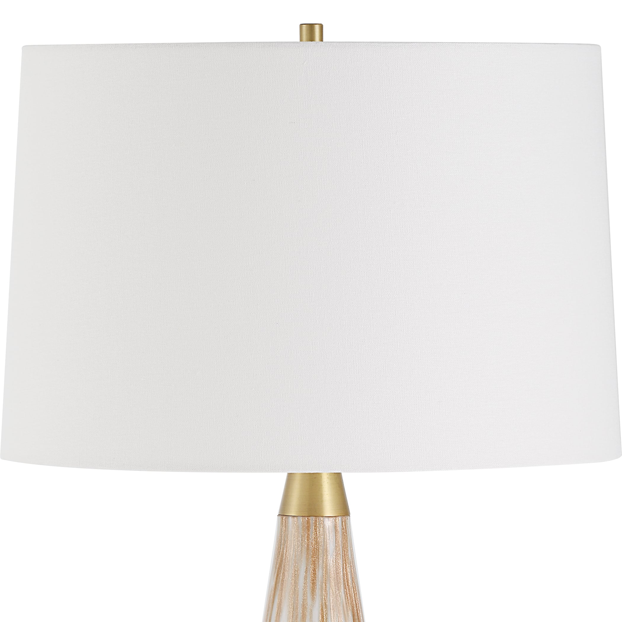 Lyra White &amp; Gold Table Lamp