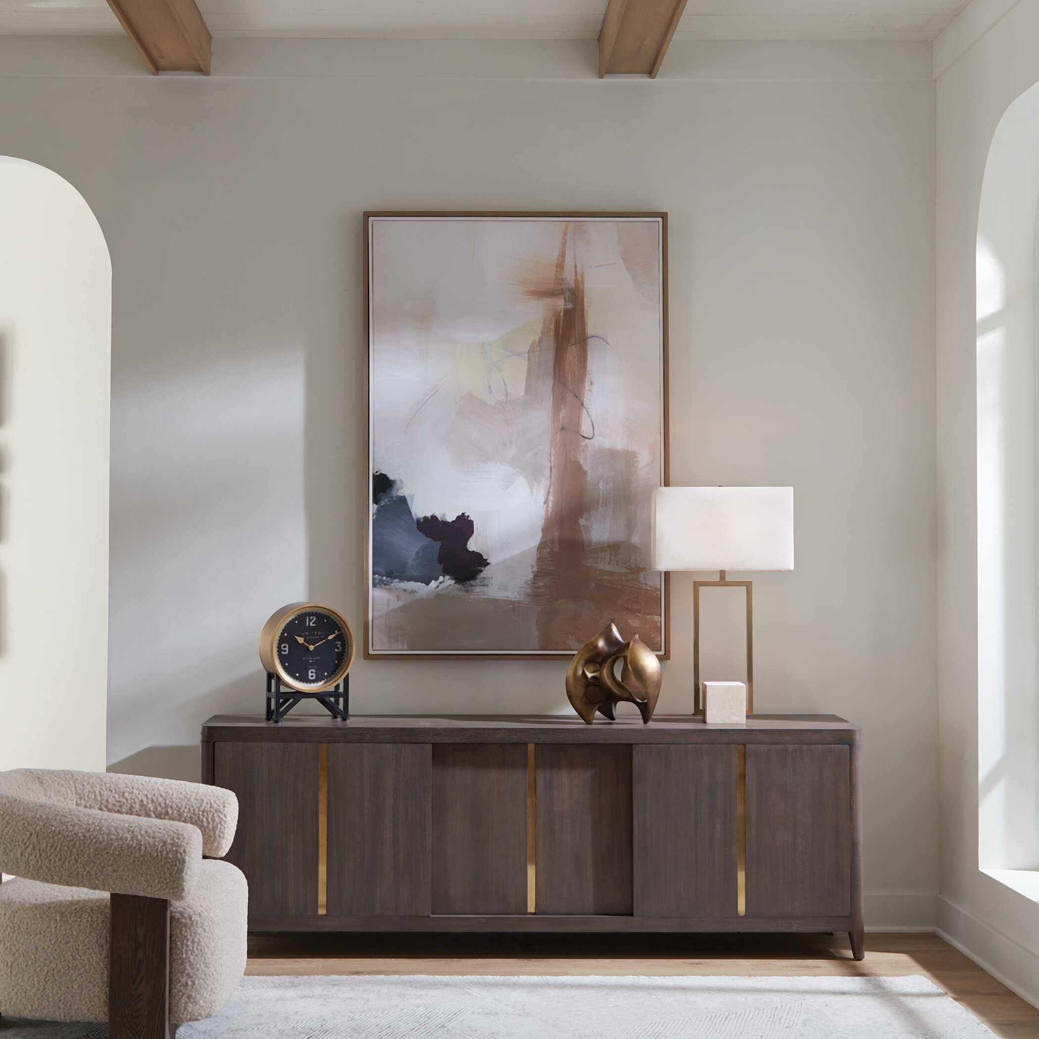 Uttermost Bluster Bluster Framed Abstract Canvas