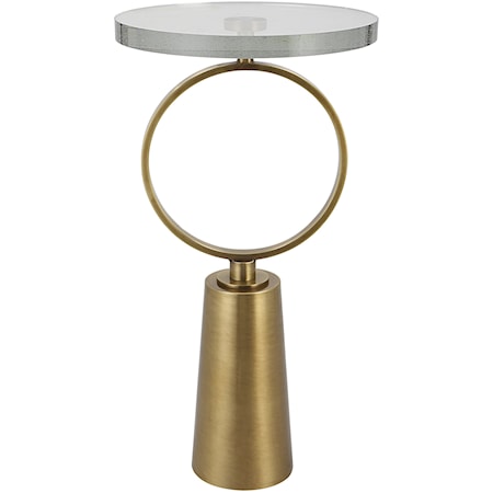 Ringlet Brass Accent Table