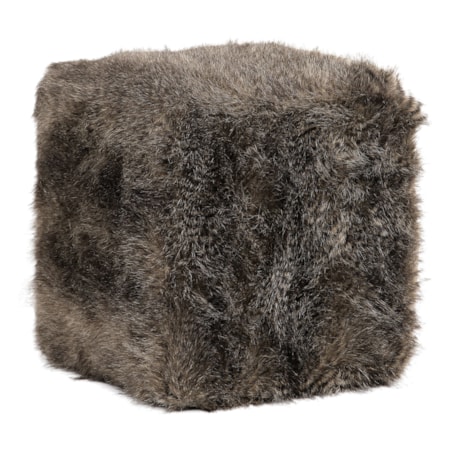 Jayna Fur Ottoman