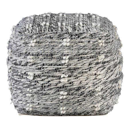 Narol Gray Pouf