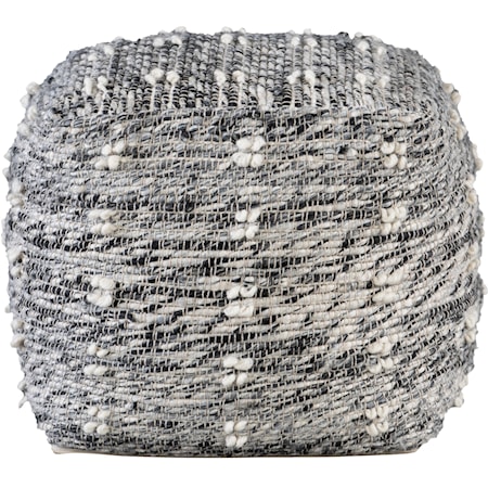 Narol Gray Pouf