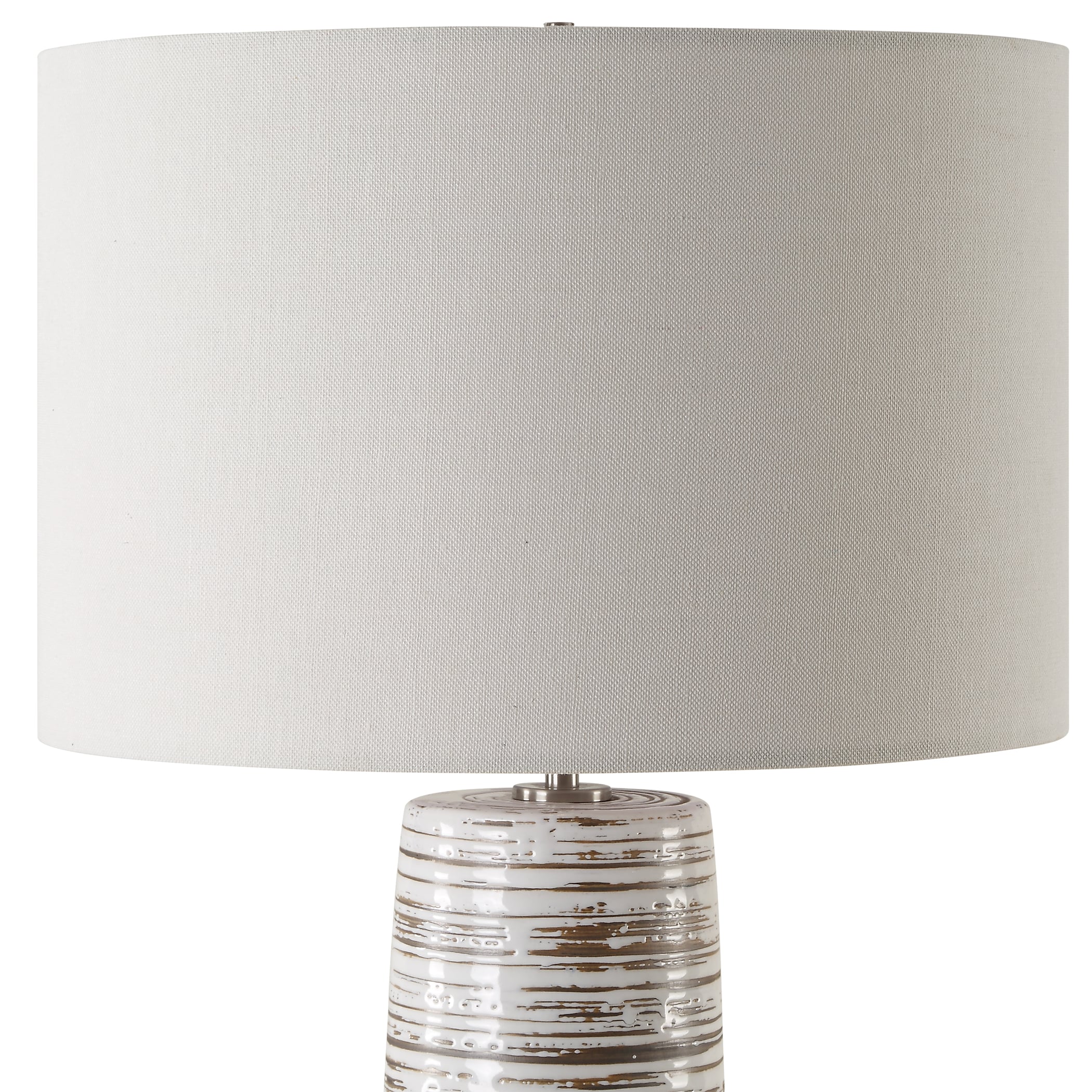 Haven White Glaze Table Lamp