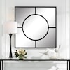 Uttermost Spurgeon Square Window Wall Mirror with Deep Channels