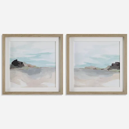 Glacial Coast Framed Prints, Set/2
